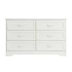 Bellemave® Modern Bedroom Clothes Organizer with 6 Drawers and Metal Pulls - Bellemave