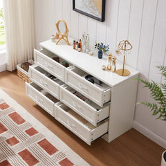 Bellemave® Modern Bedroom Clothes Organizer with 6 Drawers and Metal Pulls - Bellemave