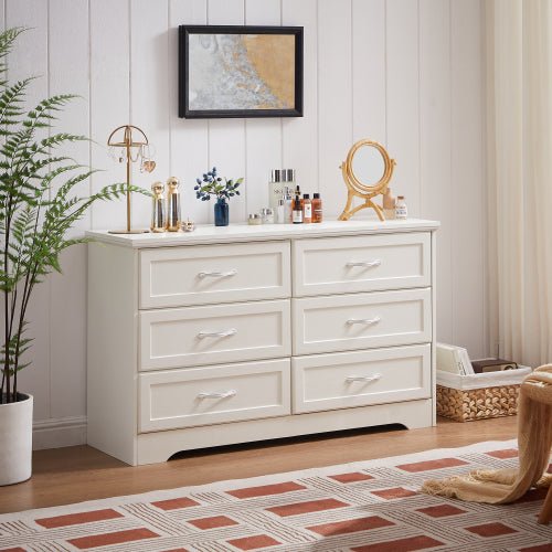 Bellemave® Modern Bedroom Clothes Organizer with 6 Drawers and Metal Pulls - Bellemave