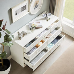 Bellemave® Modern Bedroom Dresser of Drawers with 7 Drawers, Clothes Organizer and Metal Pulls - Bellemave
