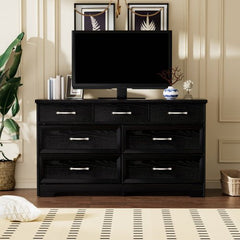 Bellemave® Modern Bedroom Dresser of Drawers with 7 Drawers, Clothes Organizer and Metal Pulls - Bellemave