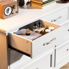Bellemave® Modern Bedroom Dresser of Drawers with 7 Drawers, Clothes Organizer and Metal Pulls - Bellemave