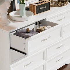 Bellemave® Modern Bedroom Dresser of Drawers with 8 Drawers, Clothes Organizer and Metal Pulls - Bellemave