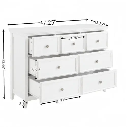 Bellemave® Modern Chest of Drawers Closet Organizers & Storage Clothes with 7 Drawers - Bellemave