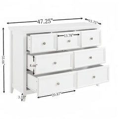 Bellemave® Modern Chest of Drawers Closet Organizers & Storage Clothes with 7 Drawers - Bellemave