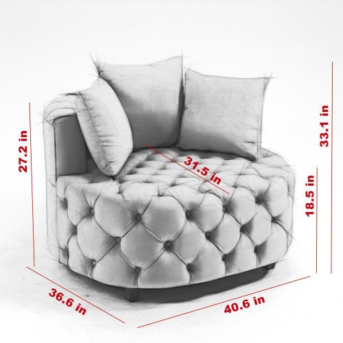 Bellemave® Modern Classical Barrel Chair - Bellemave