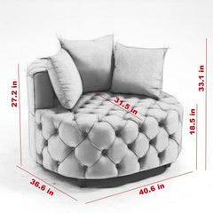 Bellemave® Modern Classical Barrel Chair - Bellemave