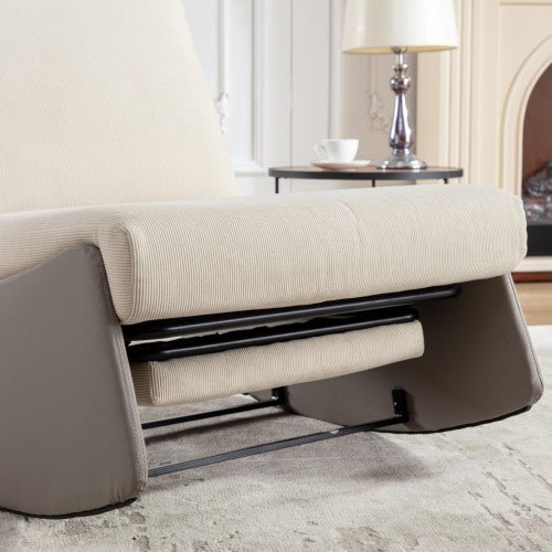 Bellemave® Modern Comfy Nursery Rocking Chair with Footrest - Bellemave