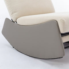 Bellemave® Modern Comfy Nursery Rocking Chair with Footrest - Bellemave