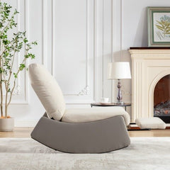 Bellemave® Modern Comfy Nursery Rocking Chair with Footrest - Bellemave
