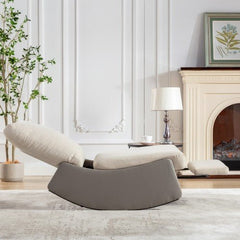 Bellemave® Modern Comfy Nursery Rocking Chair with Footrest - Bellemave