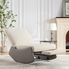 Bellemave® Modern Comfy Nursery Rocking Chair with Footrest - Bellemave