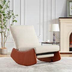 Bellemave® Modern Comfy Nursery Rocking Chair with Footrest - Bellemave