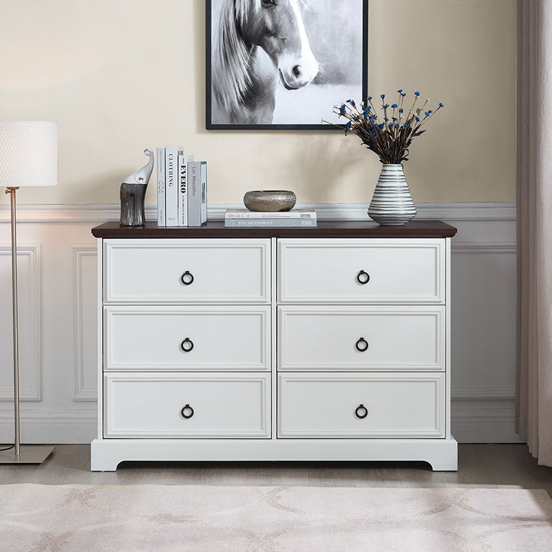Bellemave® Modern Farmhouse 6 Drawers Chest - Bellemave