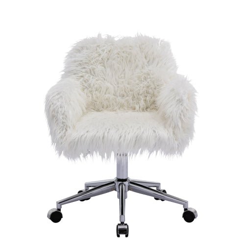 Bellemave® Modern Faux Fur Home Office Chair, Swivel, Height Adjustable - Bellemave