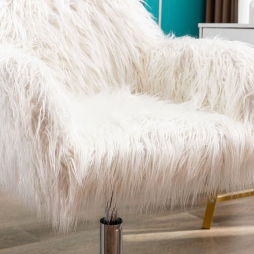 Bellemave® Modern Faux Fur Home Office Chair, Swivel, Height Adjustable - Bellemave