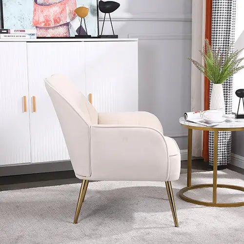Bellemave® Modern Mid Century Chair Velvet Sherpa Armchair - Bellemave