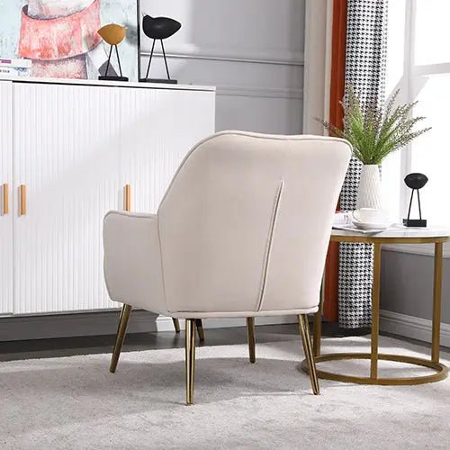 Bellemave® Modern Mid Century Chair Velvet Sherpa Armchair - Bellemave