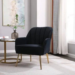 Bellemave® Modern Mid Century Chair Velvet Sherpa Armchair - Bellemave