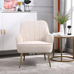 Bellemave® Modern Mid Century Chair Velvet Sherpa Armchair - Bellemave