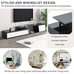 Bellemave® Modern Minimalist Rectangle Extendable TV Stand with 2 Drawers and 1 Cabinet - Bellemave