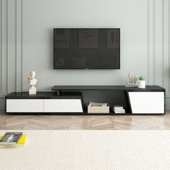 Bellemave® Modern Minimalist Rectangle Extendable TV Stand with 2 Drawers and 1 Cabinet - Bellemave