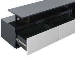 Bellemave® Modern Minimalist Rectangle Extendable TV Stand with 2 Drawers and 1 Cabinet - Bellemave