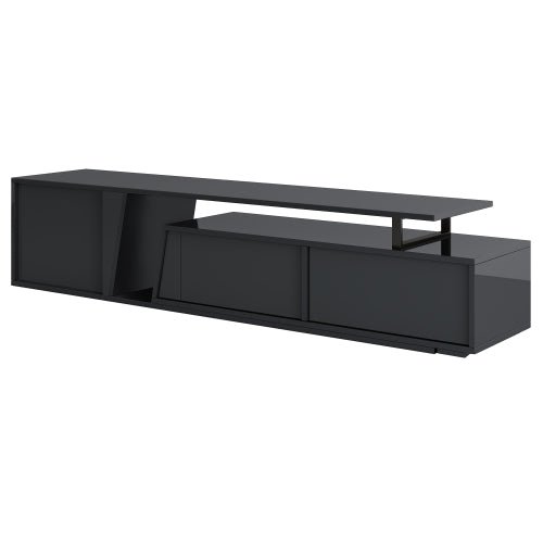 Bellemave® Modern Minimalist Rectangle Extendable TV Stand with 2 Drawers and 1 Cabinet - Bellemave