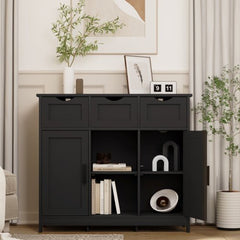 Bellemave® Modern Simplicity 3 Drawer Sideboard - Bellemave