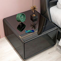 Bellemave® Modern Smart Side Table with Built - in Fridge, Wireless Charging, Temperature Control, Power Socket, USB Ports, Outlet Protection, Induction Light - Bellemave