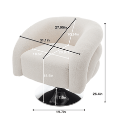 Bellemave® Modern Style Single Swivel Sofa Chair - Bellemave