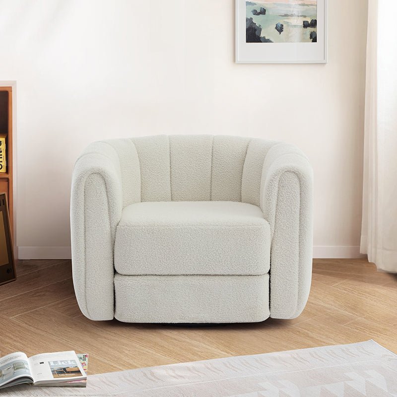 Bellemave® Modern Swivel Round Armchair with Upholstered - Bellemave