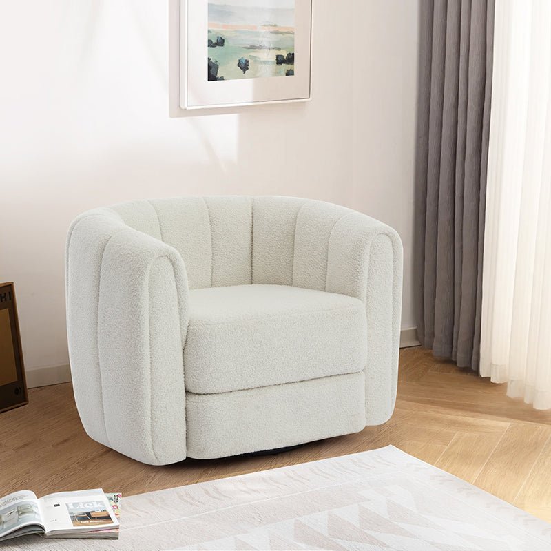 Bellemave® Modern Swivel Round Armchair with Upholstered - Bellemave