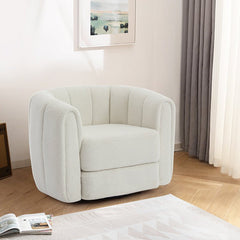 Bellemave® Modern Swivel Round Armchair with Upholstered - Bellemave
