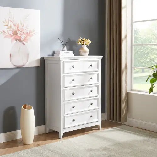 Bellemave® Modern Tall Chest of Drawers Closet Organizers & Storage Clothes with 5 Drawers - Bellemave