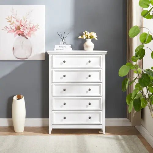 Bellemave® Modern Tall Chest of Drawers Closet Organizers & Storage Clothes with 5 Drawers - Bellemave