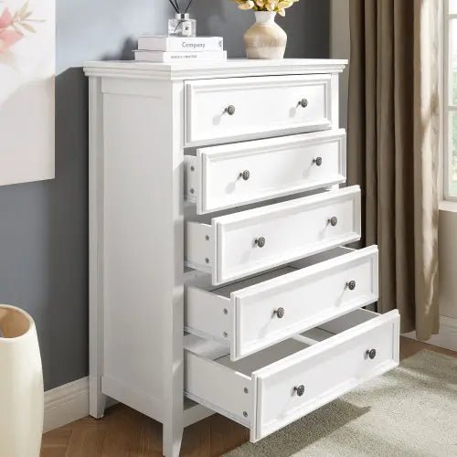 Bellemave® Modern Tall Chest of Drawers Closet Organizers & Storage Clothes with 5 Drawers - Bellemave