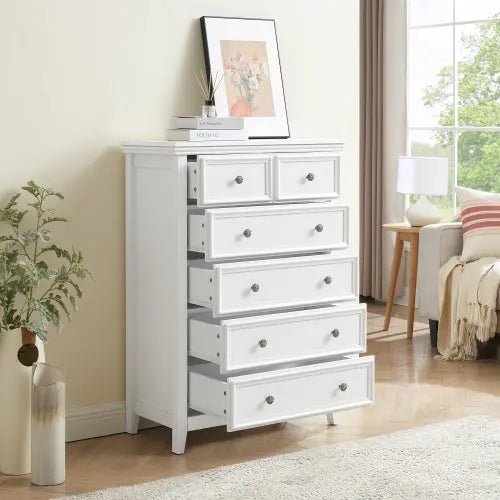 Bellemave® Modern Tall Chest of Drawers Closet Organizers & Storage Clothes with 6 drawers - Bellemave