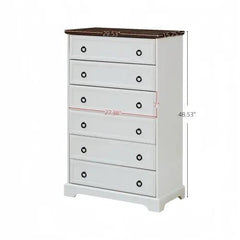 Bellemave® Modern Tall Chest of Drawers Closet Organizers & Storage Clothes with 6 Drawers - Bellemave