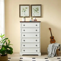 Bellemave® Modern Tall Chest of Drawers Closet Organizers & Storage Clothes with 6 Drawers - Bellemave