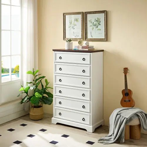 Bellemave® Modern Tall Chest of Drawers Closet Organizers & Storage Clothes with 6 Drawers - Bellemave