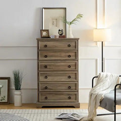 Bellemave® Modern Tall Chest of Drawers Closet Organizers & Storage Clothes with 6 Drawers - Bellemave