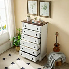 Bellemave® Modern Tall Chest of Drawers Closet Organizers & Storage Clothes with 6 Drawers - Bellemave