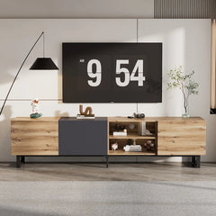 Bellemave® Modern TV with 3 Cabinets& Open Shelves - Bellemave