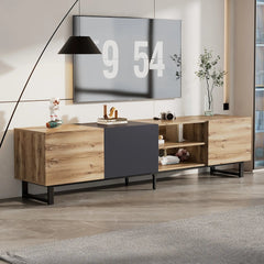 Bellemave® Modern TV with 3 Cabinets& Open Shelves - Bellemave