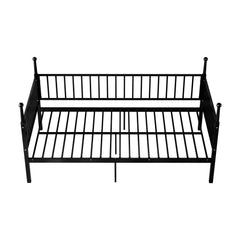Bellemave® Modern Twin Metal Bunk Bed for Kids and Teens, Durable Steel Frame with Space-Saving Design, No Box Spring Required, Black - Bellemave