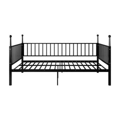 Bellemave® Modern Twin Metal Bunk Bed for Kids and Teens, Durable Steel Frame with Space-Saving Design, No Box Spring Required, Black - Bellemave