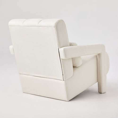 Bellemave® Modern Upholstered Accent Chair, Comfortable Linen Fabric with a Pillow - Bellemave