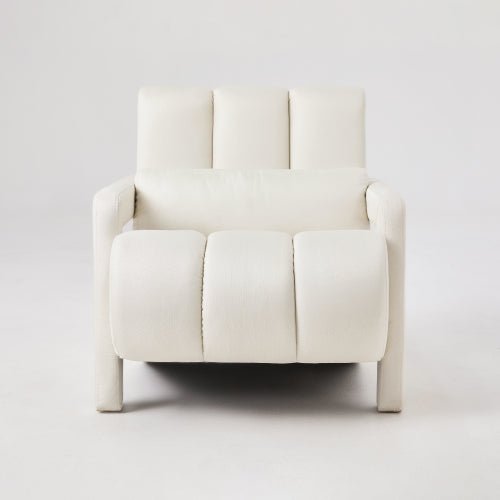 Bellemave® Modern Upholstered Accent Chair, Comfortable Linen Fabric with a Pillow - Bellemave
