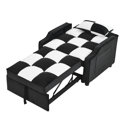 Bellemave® Modern Velvet Armchair Sofa Couch Pull Out Bed - Bellemave